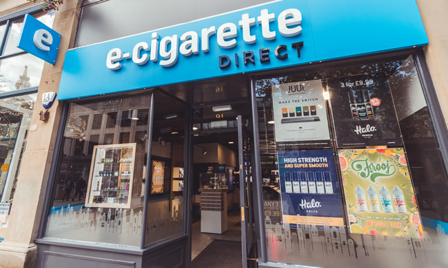 E-Cigarette Direct store front