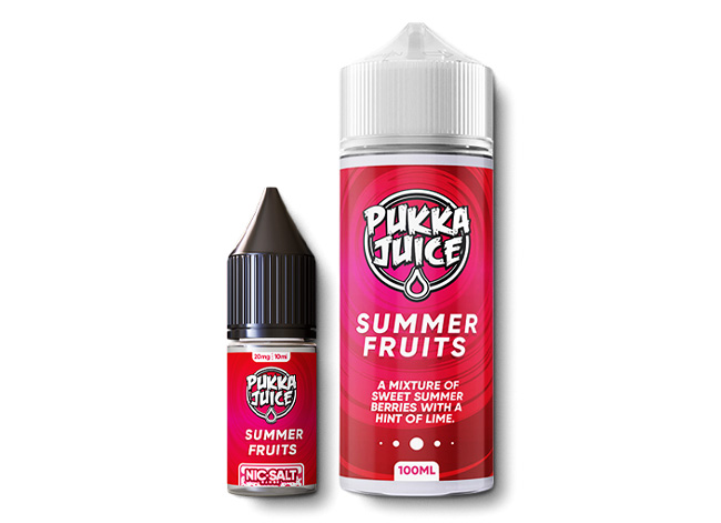 Pukka Juice Summer Fruits shortfill and nic salt e-liquid