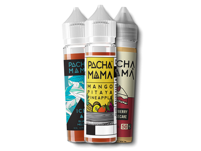 3 x Pacha Mama shortfill e-liquid bottles