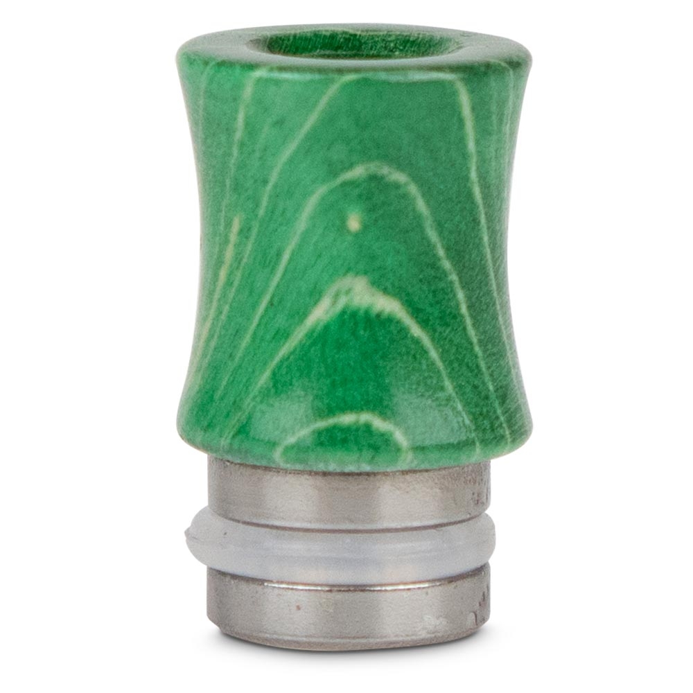 510 Stabilized Wood Drip Tip - Green