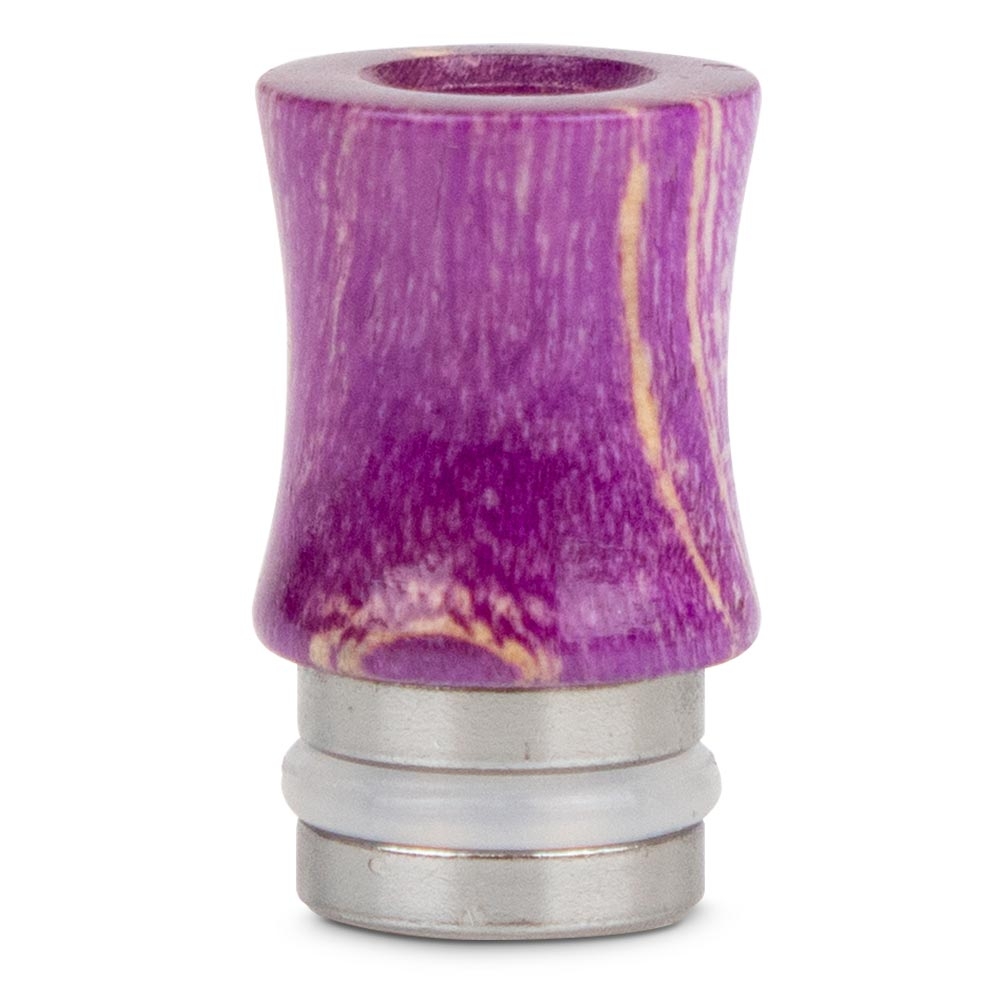 510 Stabilized Wood Drip Tip - Purple