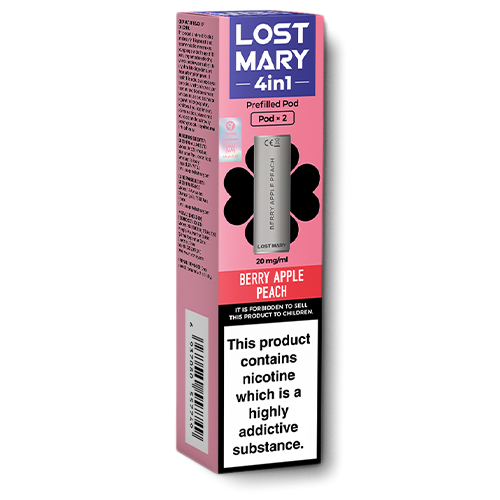 Lost Mary Berry Apple Peach 4in1 Pod Box