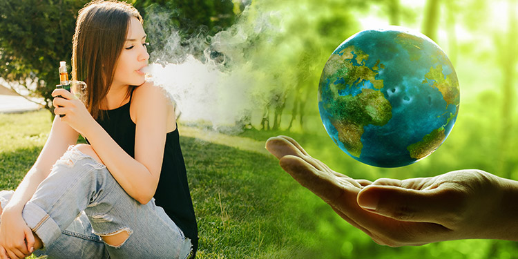 Guide to becoming an environmentally friendly vaper with 7 easy steps.