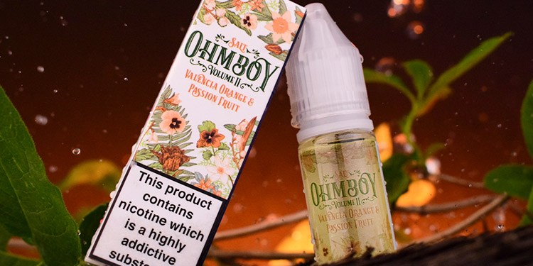 Featured image: Ohm Boy e-liquid bottle and packaging