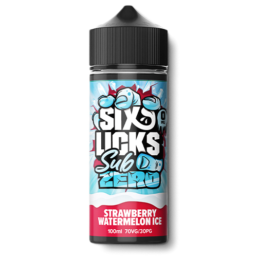 Six Licks - Sub Zero Strawberry Watermelon Ice 100ml