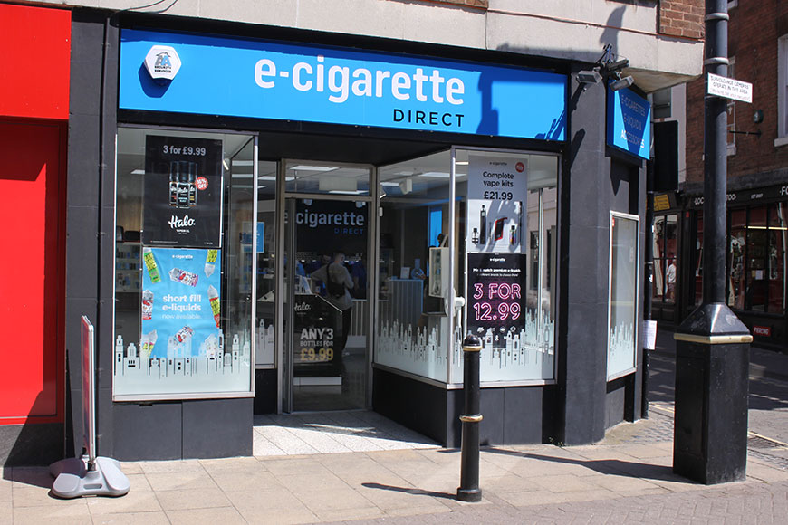 Worcester E-Cigarette Direct Store Front