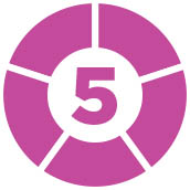 review score mauve 5 icon