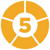 review score orange 5 icon