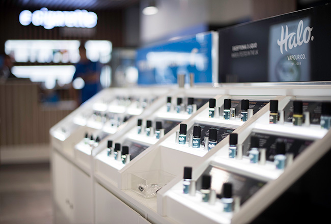 Taste one of dozens of different flavours in the our e-liquid flavour island!